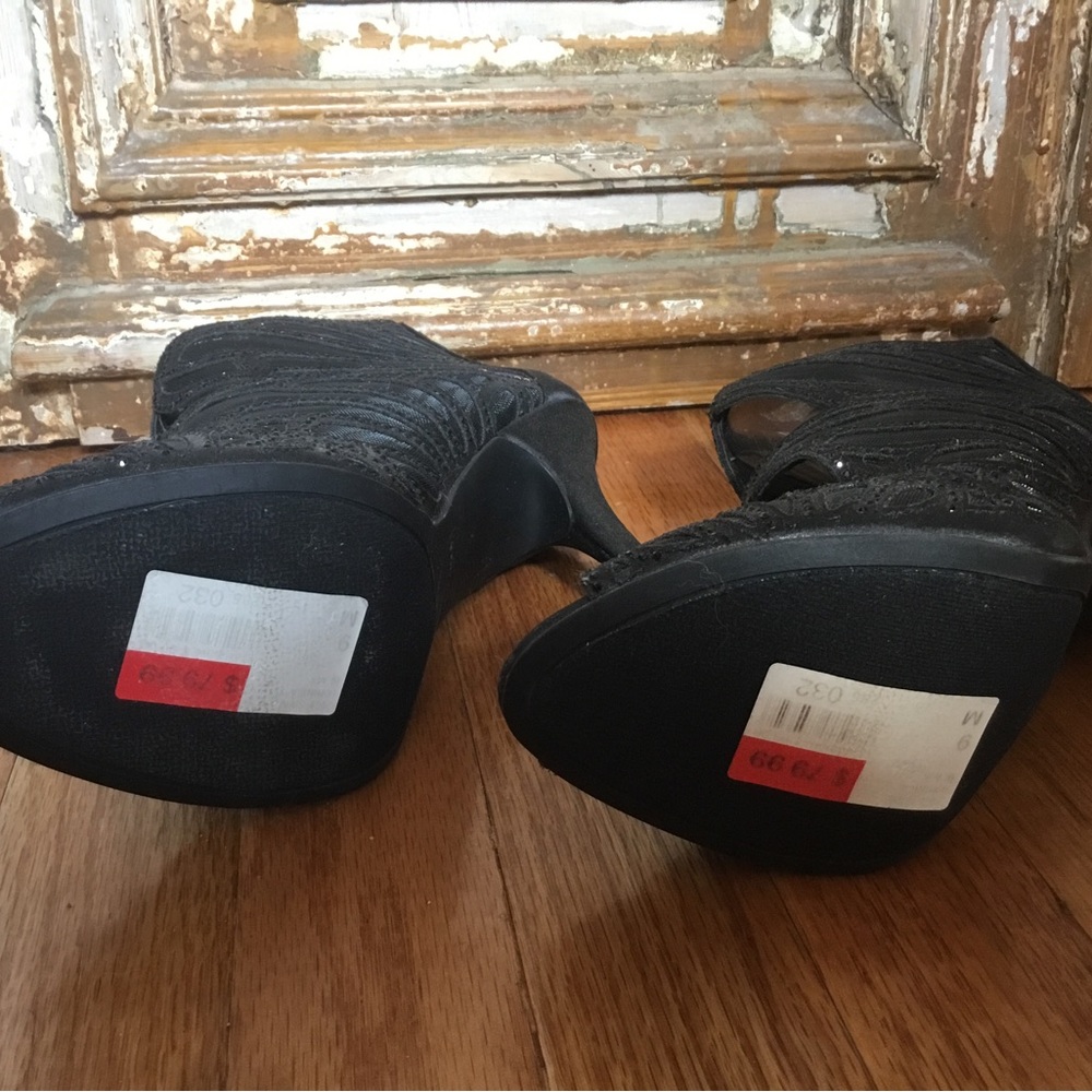 Black Rhinestone Booties - image 5